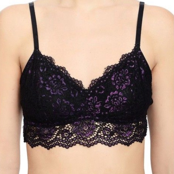 Design Lab Lord & Taylor Triangle-Shaped Lace Bralette - Picture 1 of 7